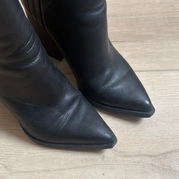 Marc Fisher Elegant Black Ankle Boots - Picture 2 of 9